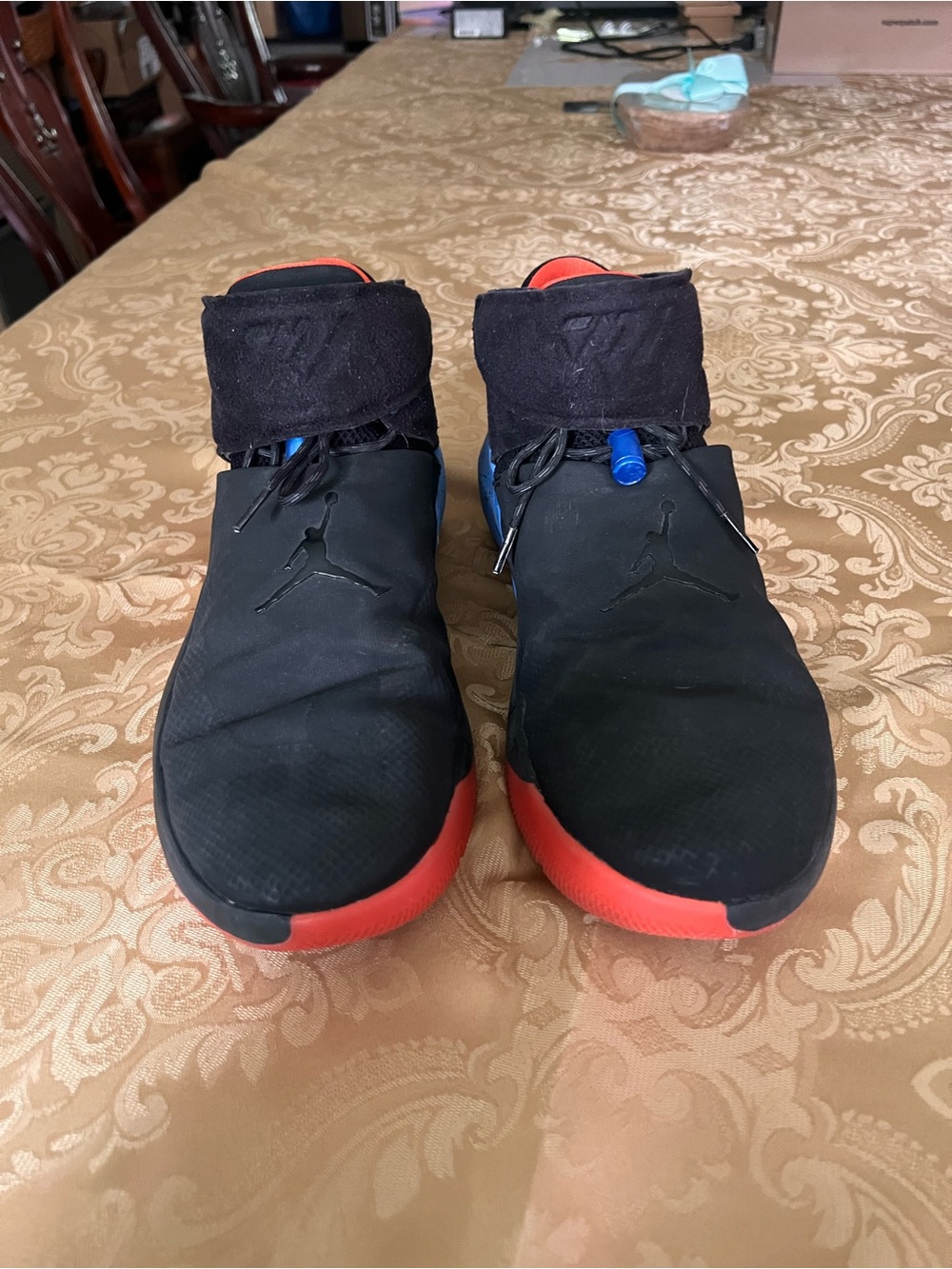 Nike Jordan Why Not Zero.1  AA2510 015 Black Blue Men's Basketball Shoes Sz 13